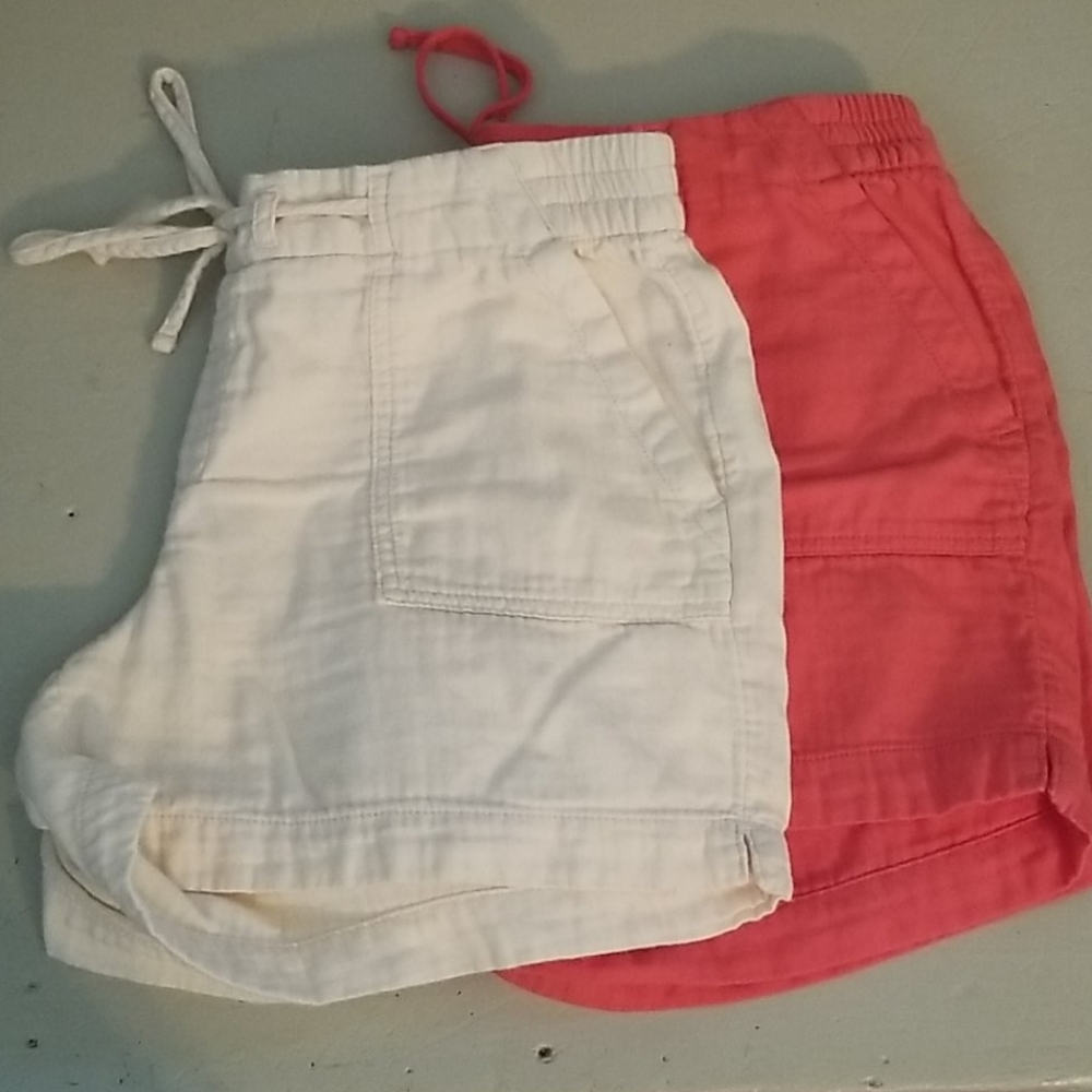 2 PAIRS!! Old Navy mid-rise pull on shorts